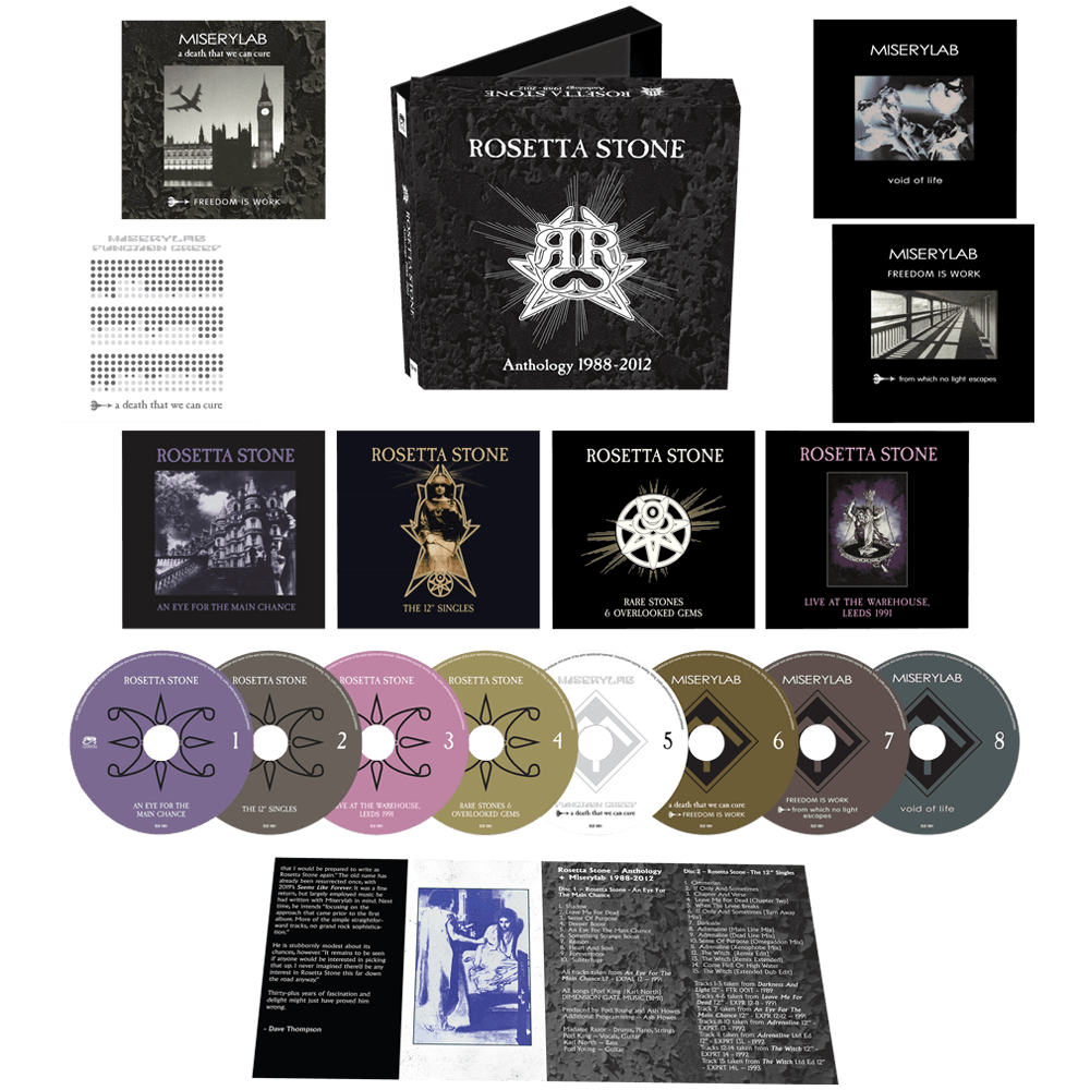 Rosetta Stone - Anthology 1988-2012 (8 CD Box Set) - Cleopatra Records Rosetta Stone - Anthology 1988-2012 (8 CD Box Set) - Cleopatra Records