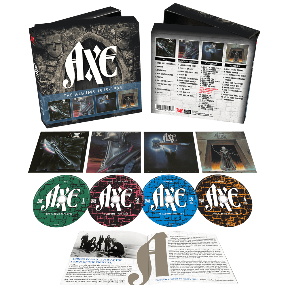 Axe - The Albums 1979-1983 (4 CD) - Cleopatra Records Axe - The Albums 1979-1983 (4 CD) - Cleopatra Records