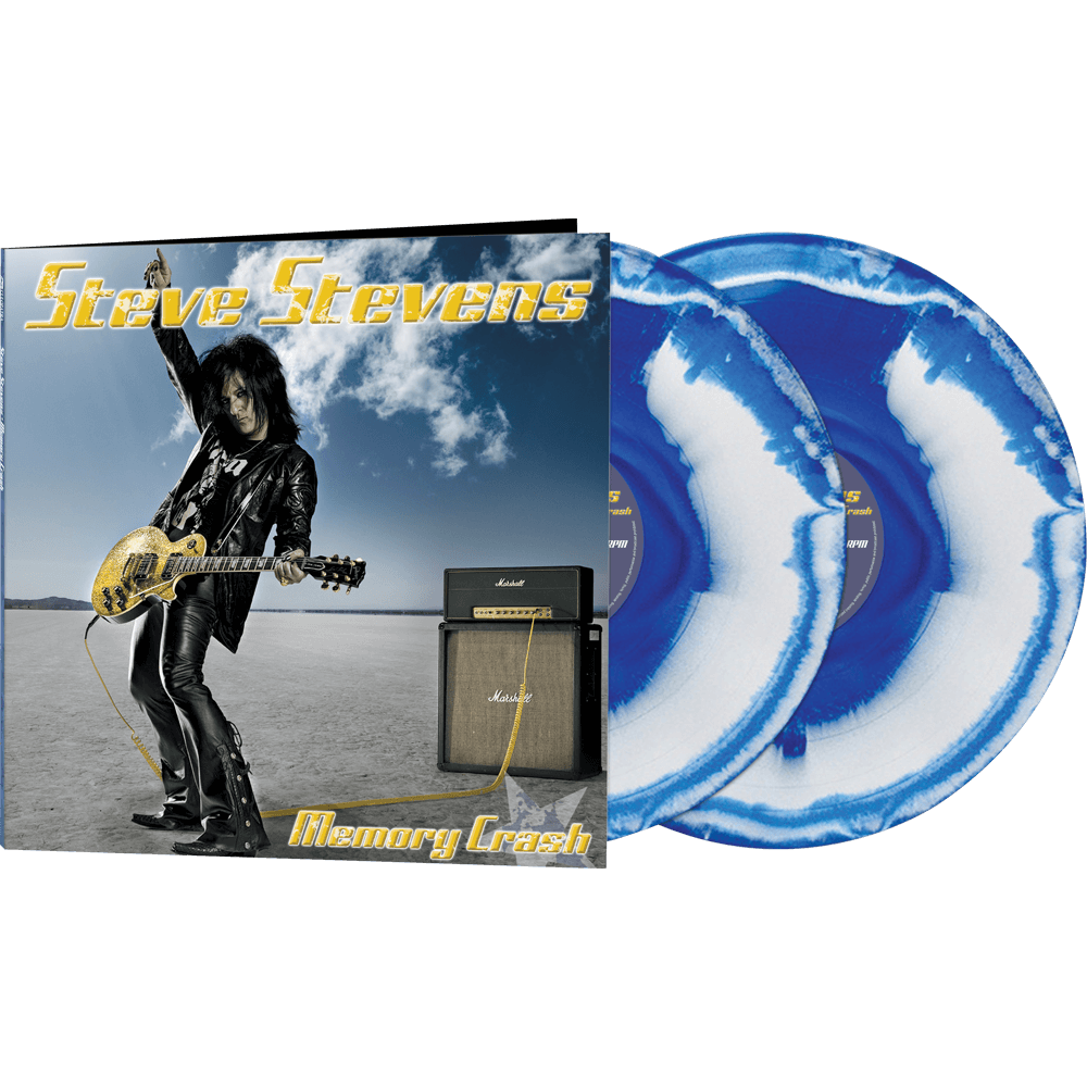 Steve Stevens - Memory Crash (Blue & White Haze Vinyl) - Cleopatra Steve Stevens - Memory Crash (Blue & White Haze Vinyl) - Cleopatra