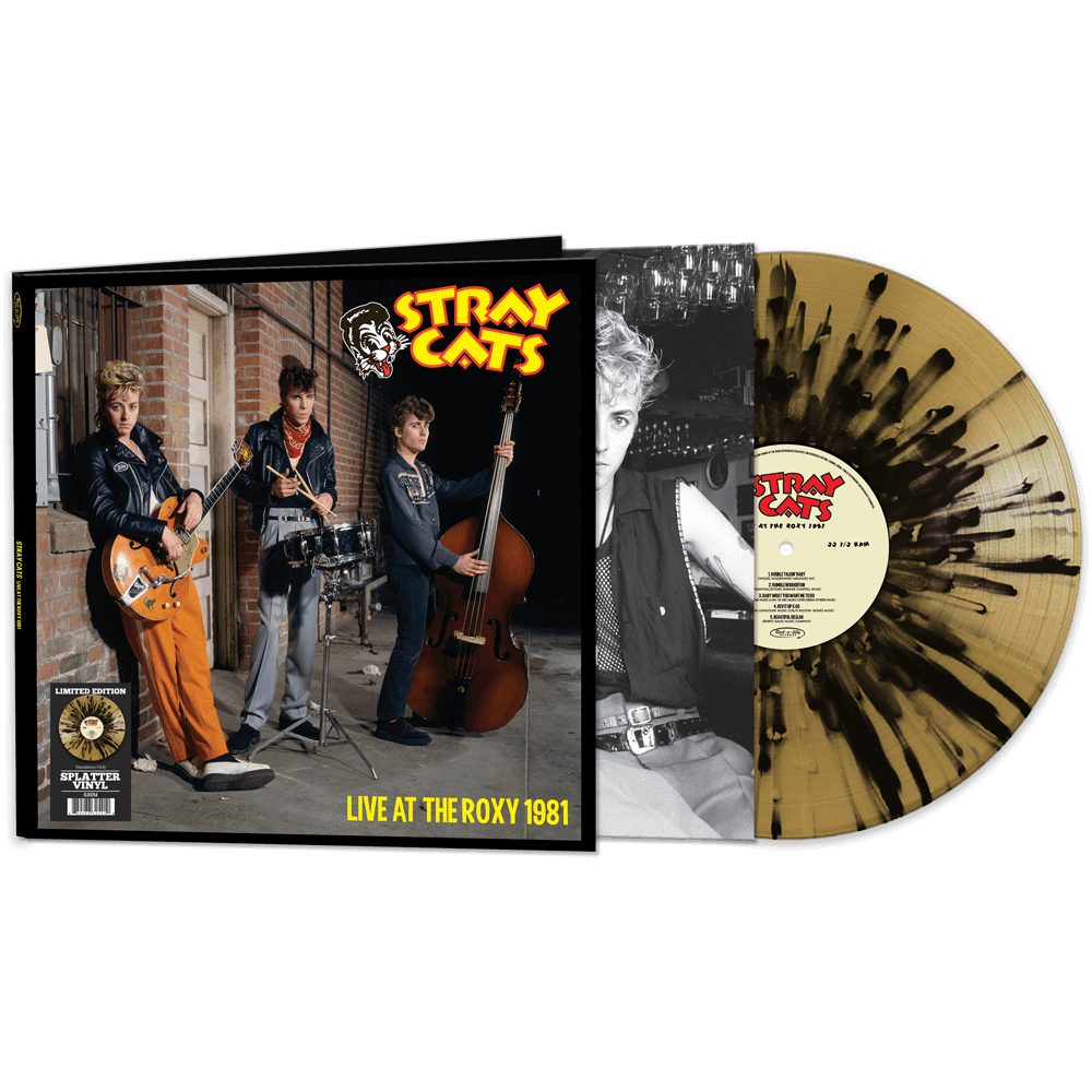 The Stray Cats - Live At The Roxy 1981 (Gold-Black Splatter Vinyl The Stray Cats - Live At The Roxy 1981 (Gold-Black Splatter Vinyl