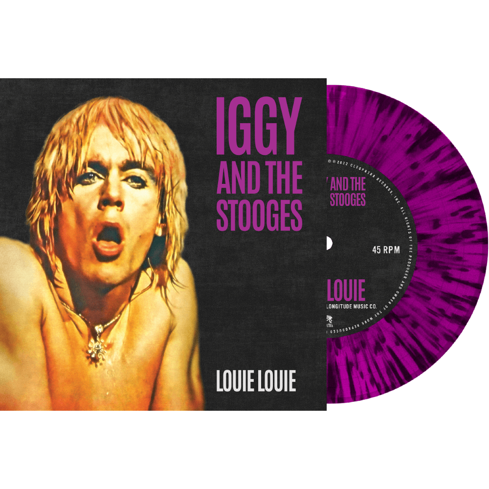 Iggy & The Stooges - Louie Louie (Purple-Black Splatter 7 Iggy & The Stooges - Louie Louie (Purple-Black Splatter 7