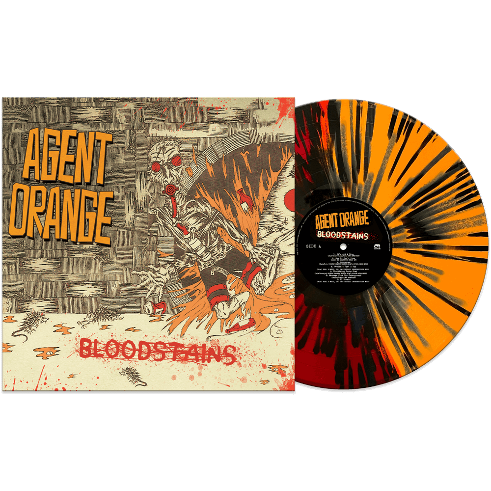 Agent Orange - Bloodstains (Red-Orange Splatter Vinyl) - Cleopatra Agent Orange - Bloodstains (Red-Orange Splatter Vinyl) - Cleopatra