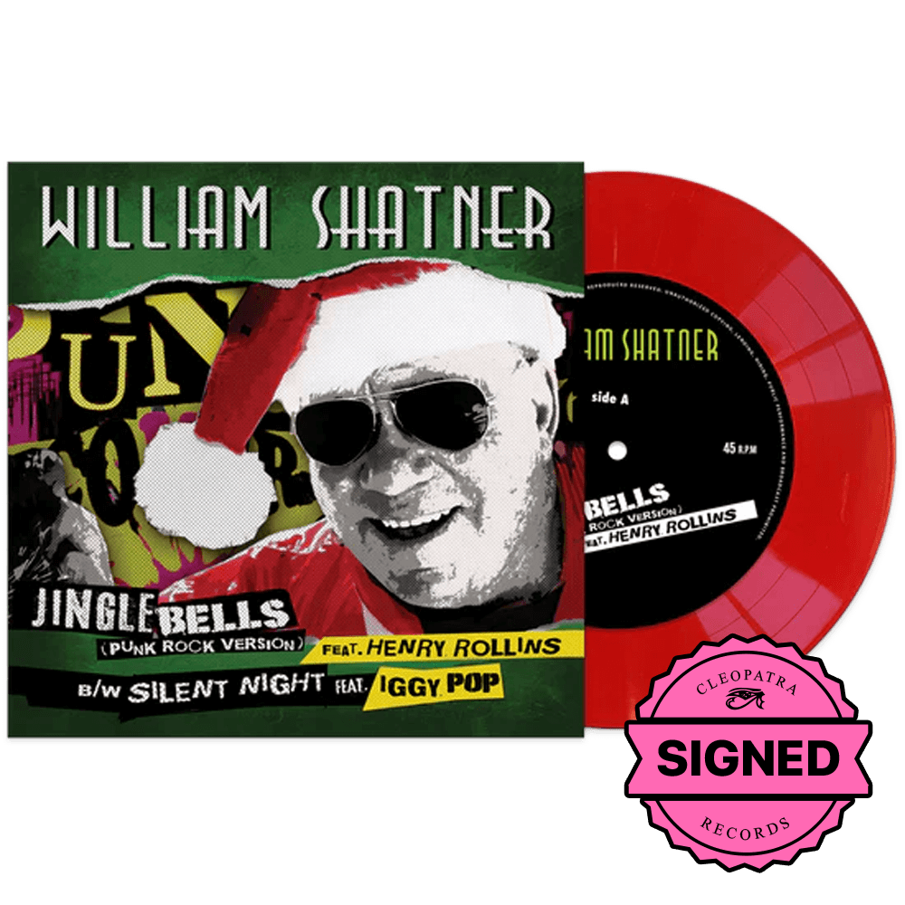 William Shatner - Jingle Bells (Punk Rock Version)(7" Red Vinyl - Signed by William Shatner)