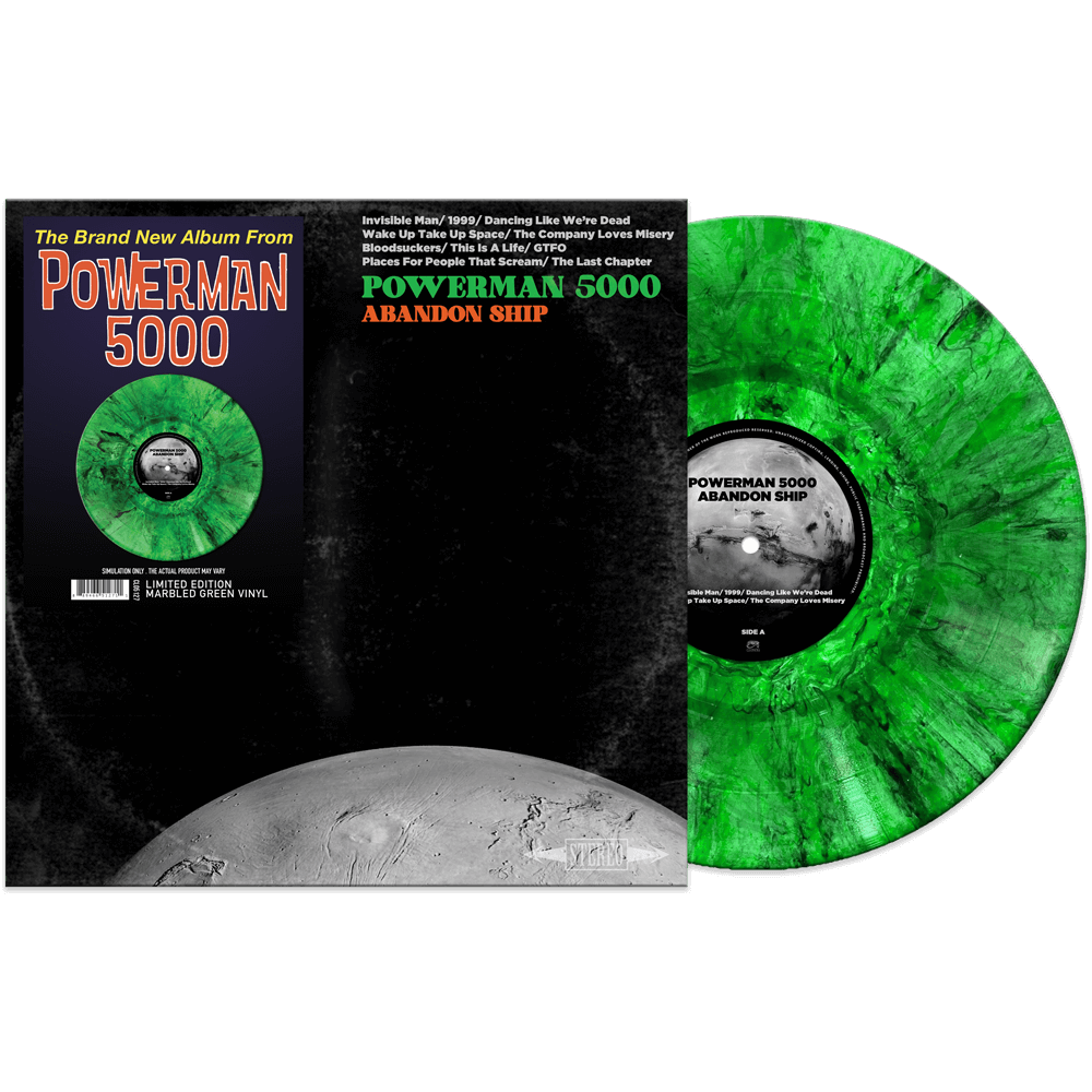 Powerman 5000 - Abandon Ship (Green Marble Vinyl) - Cleopatra Records Powerman 5000 - Abandon Ship (Green Marble Vinyl) - Cleopatra Records