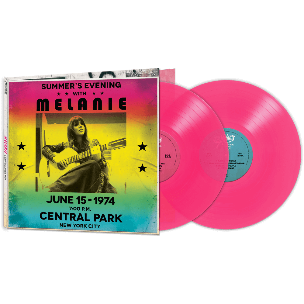 Melanie - Central Park 1974 (Pink Double Vinyl) - Cleopatra Records Melanie - Central Park 1974 (Pink Double Vinyl) - Cleopatra Records