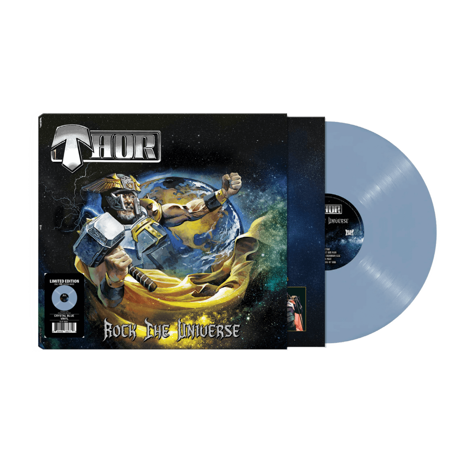 Thor - Rock The Universe (Crystal Blue Vinyl LP) - Cleopatra Records Thor - Rock The Universe (Crystal Blue Vinyl LP) - Cleopatra Records