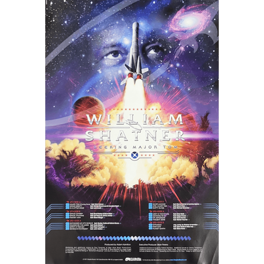 William Shatner Seeking Major Tom Poster 22 X 33 william-shatner-seeking-major-tom-poster-22-x-33