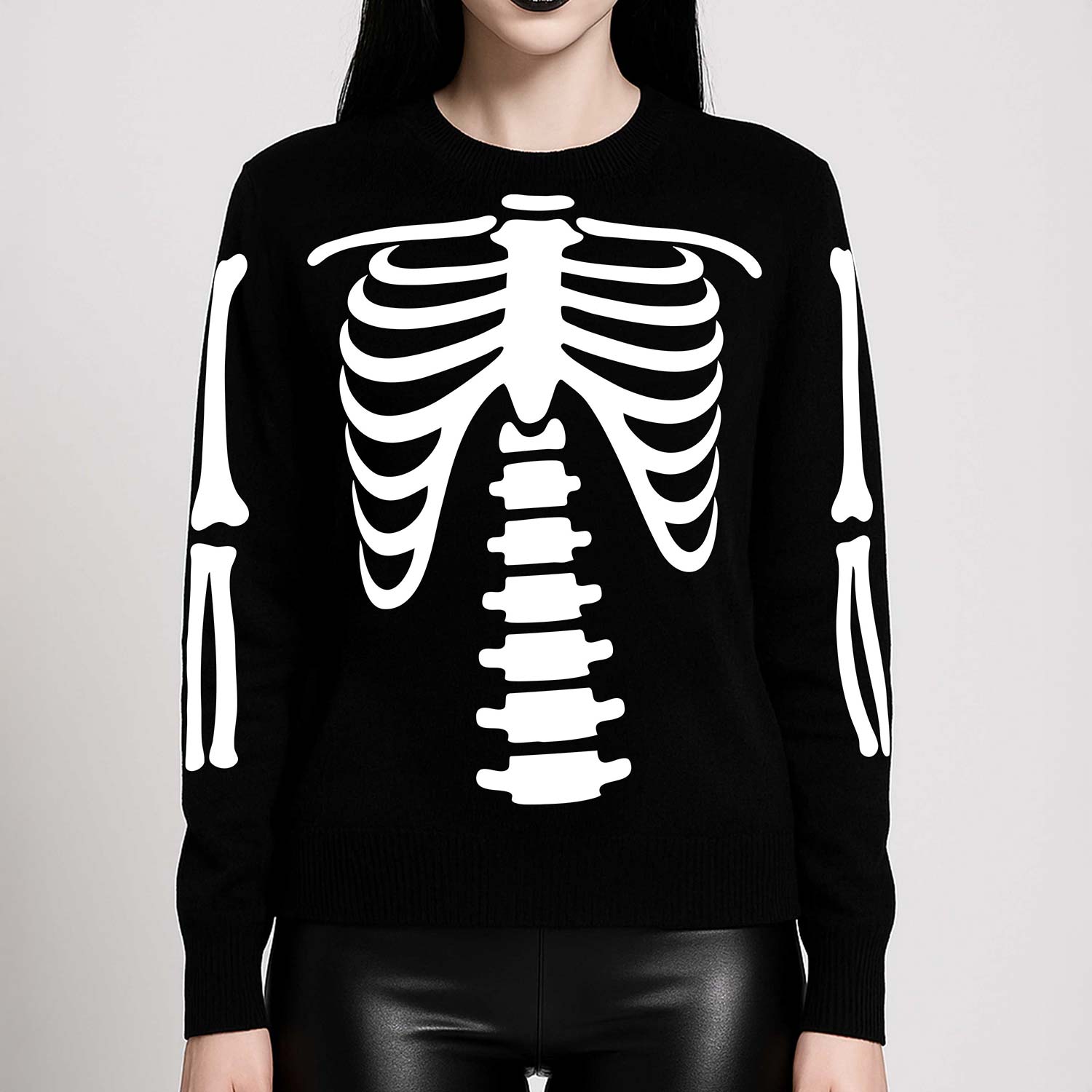 Skeleton (Cashmere Blend Knit Sweater) - Cleopatra Records Skeleton (Cashmere Blend Knit Sweater) - Cleopatra Records