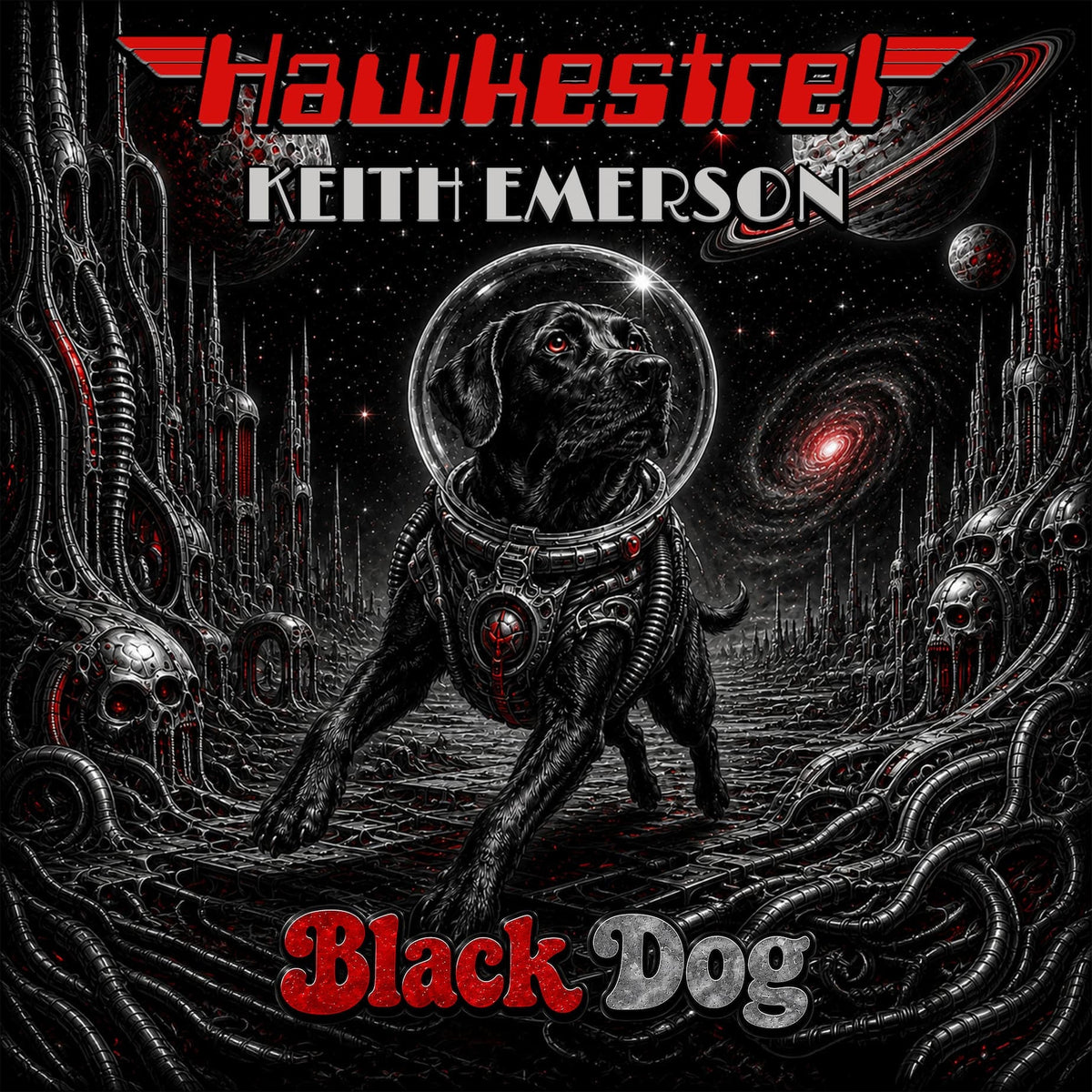 Hawkestrel and Keith Emerson Take The Black Dog For A Run