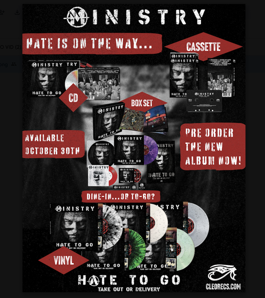 Ministry - New Single "We Hate" Is Out Today. And Pre-order The New Album Now!