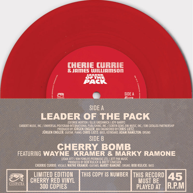 Cherie Currie & James Williamson - Leader of the Pack (Limited Edition 7" EP)