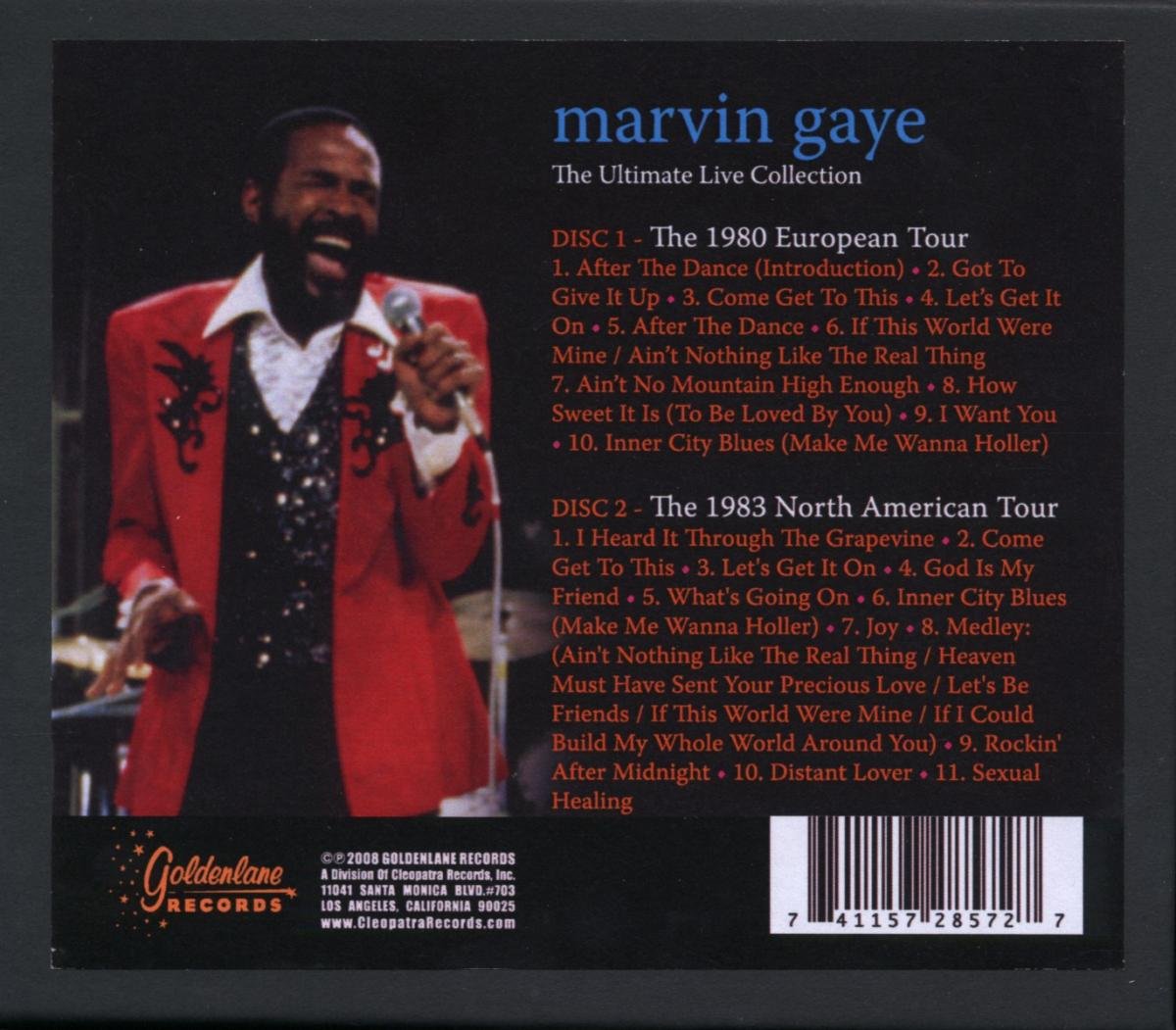 Marvin Gaye - The Ultimate Live Collection (2 CD) - Cleopatra Records