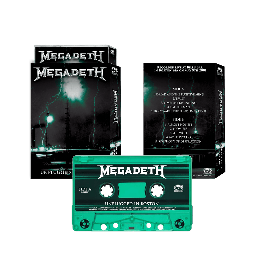 Megadeth - Unplugged In Boston (Cassette) - Cleopatra Records Megadeth - Unplugged In Boston (Cassette) - Cleopatra Records