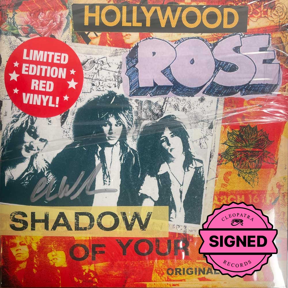 Hollywood Rose - Shadow of Your Love - Reckless Life (Red 7" Vinyl  - Signed by Chris Weber) - Cleopatra Records