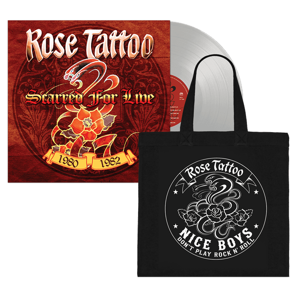 Rose Tattoo - Scarred For Live 1980-1982 (Silver Vinyl LP + Tote Bag Bundle)