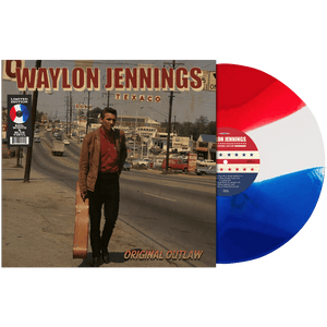 Waylon Jennings - Original Outlaw (Deluxe Tri-Colored RED, WHITE & BLUE Vinyl) - Cleopatra Records