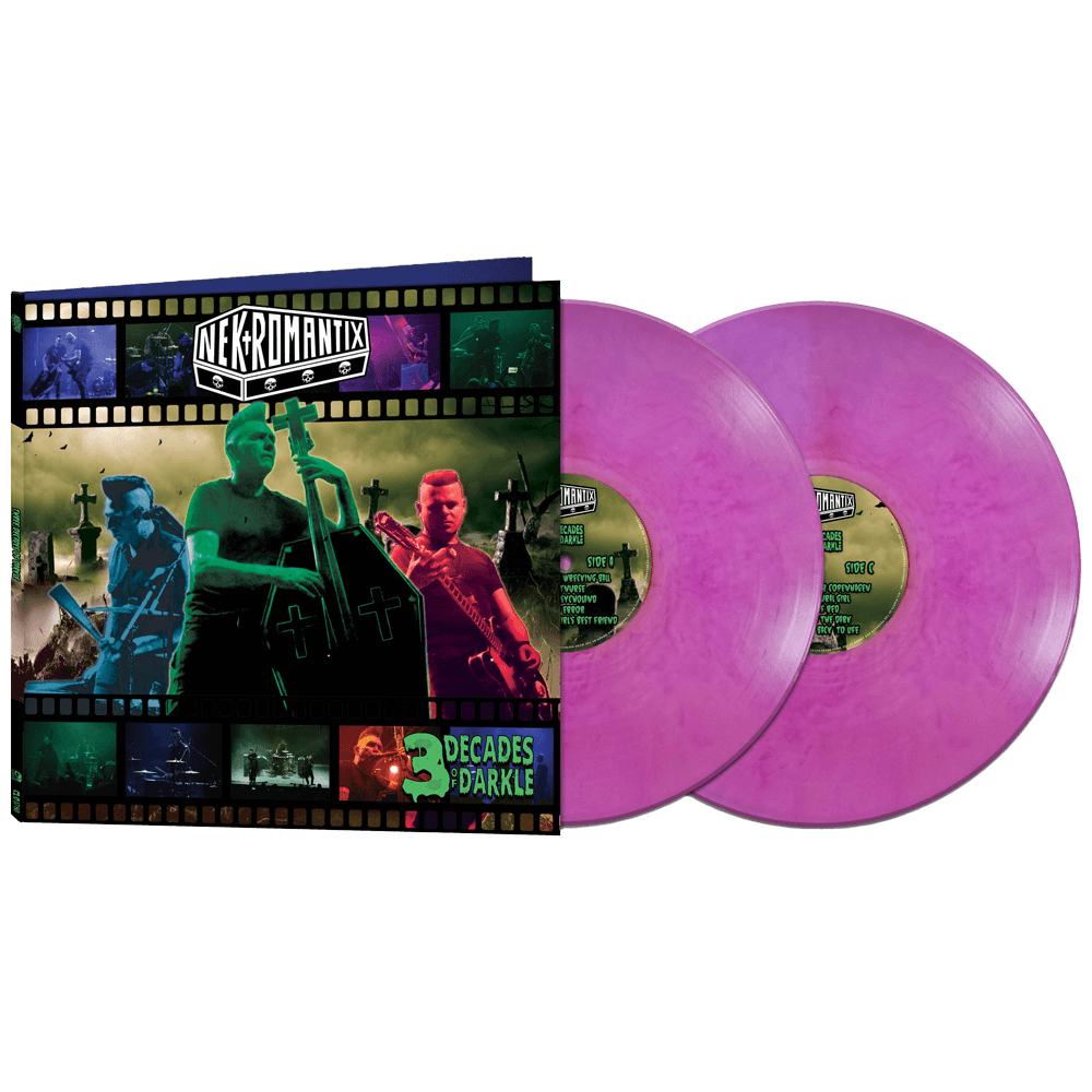 Nekromantix - 3 Decades of Darkle (Limited Edition Colored Double Vinyl) - Cleopatra Records