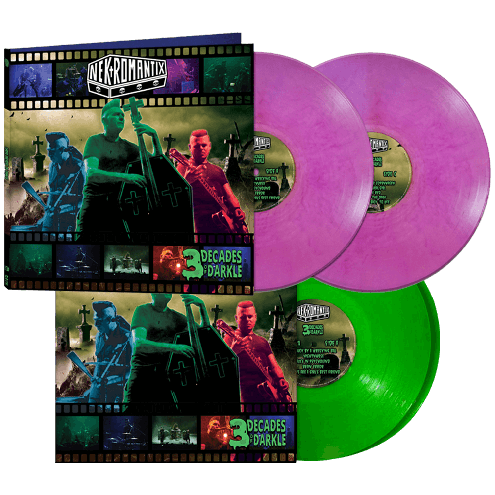 Nekromantix - 3 Decades of Darkle (Limited Edition Colored Double Vinyl) - Cleopatra Records