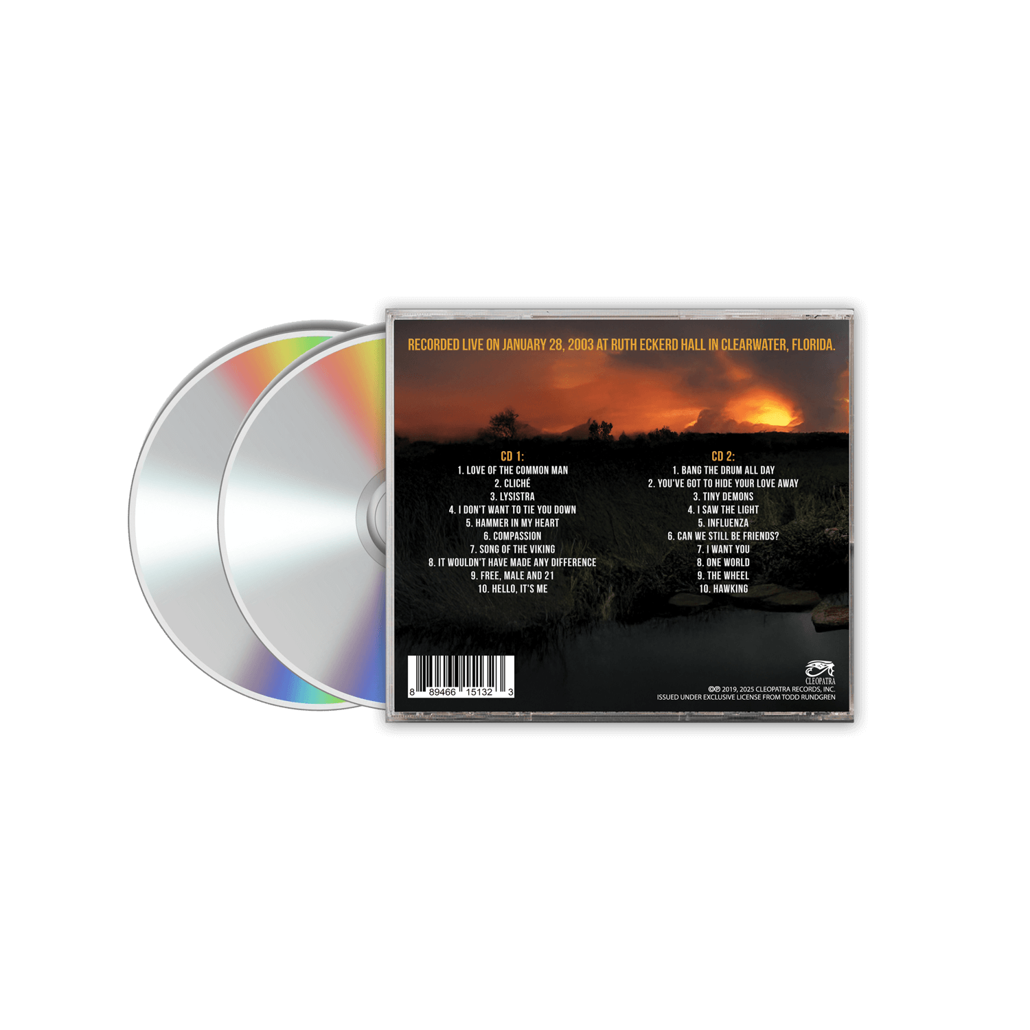 Todd Rundgren - Solo In Clearwater (2 CD)