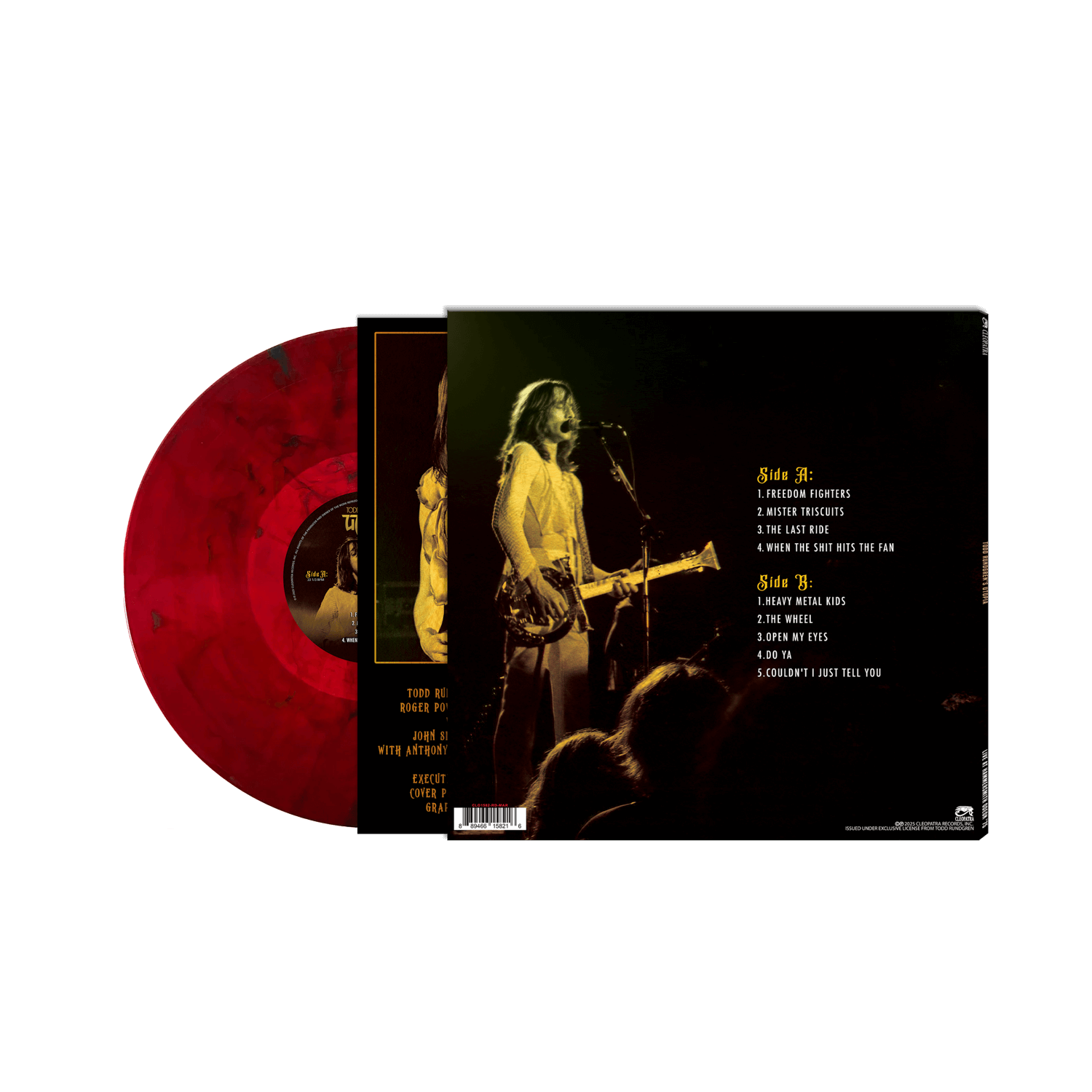Todd Rundgren's Utopia - Live at Hammersmith Odeon '75 (Red Marble LP Vinyl) - Cleopatra Records