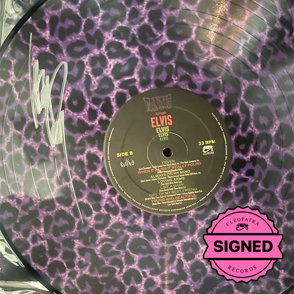 Danzig Sings Elvis (Signed Purple Leopard Picture Disc Vinyl)