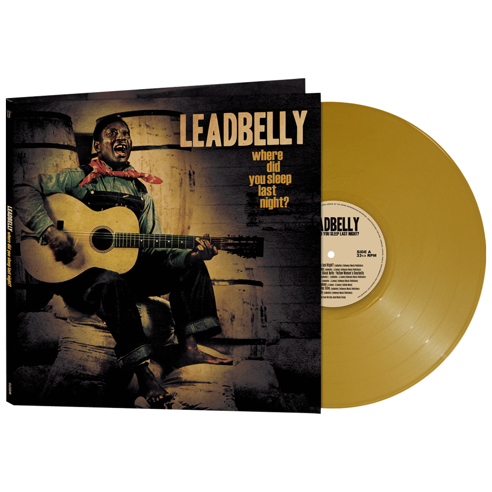 Leadbelly - Where Did You Sleep Last Night? (Limited Edition Gold Vinyl) - Cleopatra Records