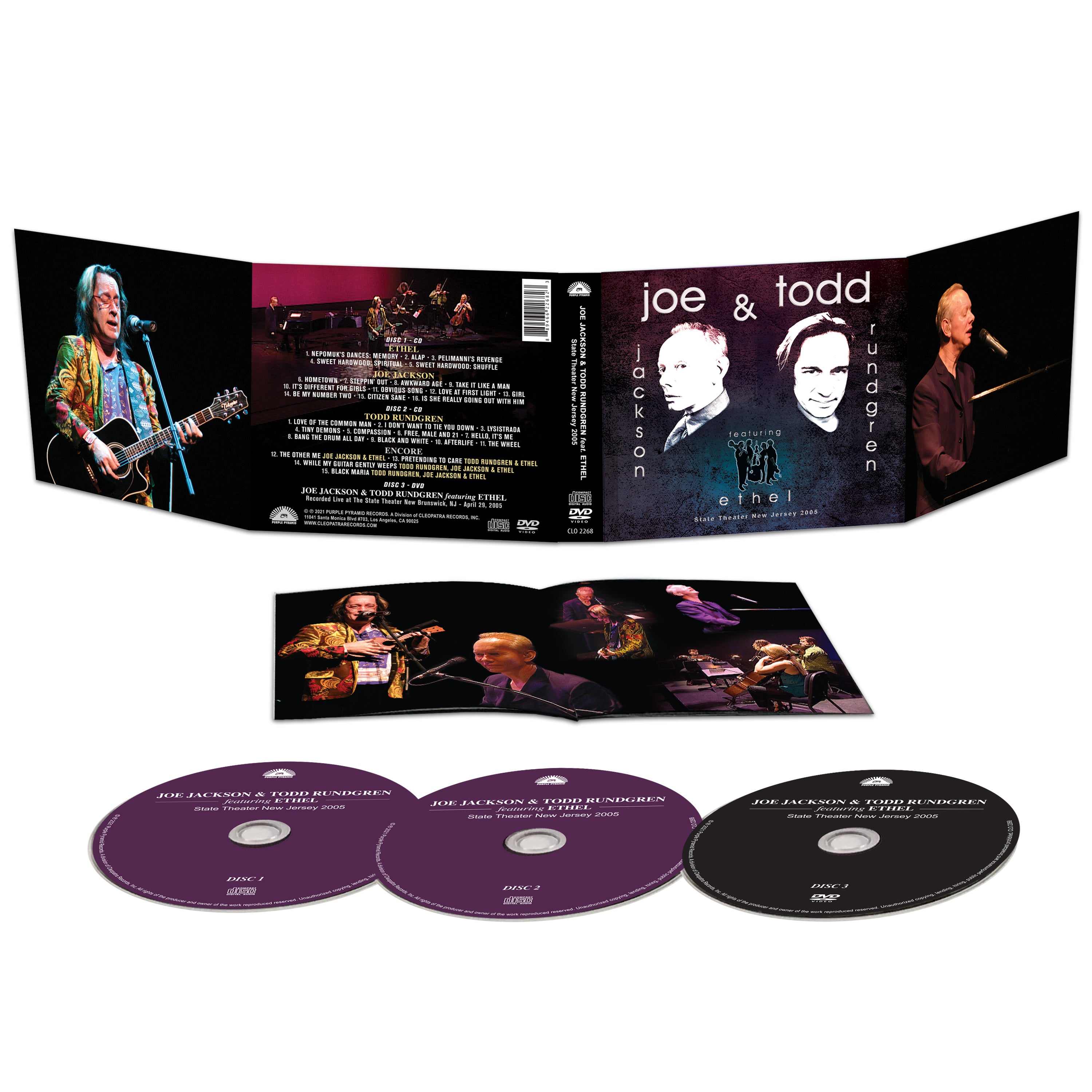 Joe Jackson & Todd Rundgren - State Theater New Jersey 2005 (2 CD + DVD)