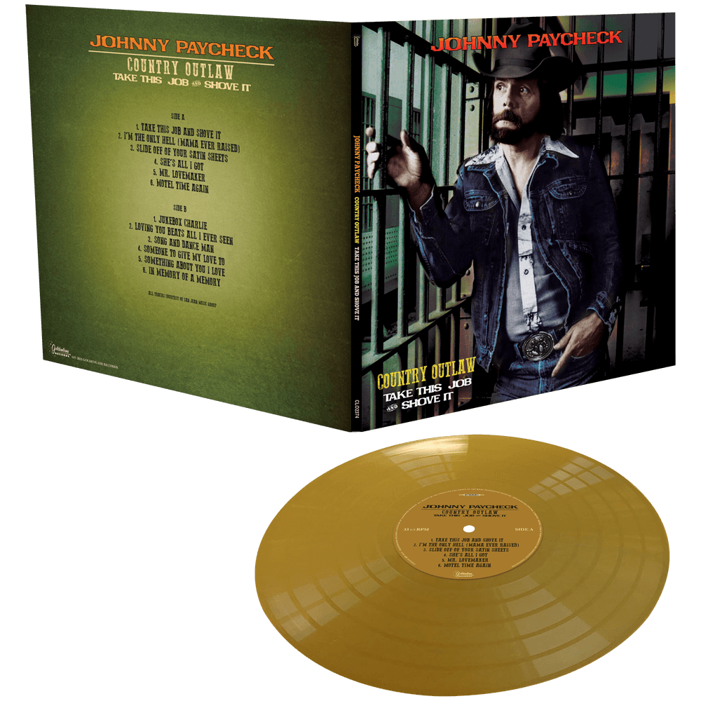 Johnny Paycheck - Country Outlaw - Take This Job & Shove It (Limited Edition Gold Vinyl) - Cleopatra Records