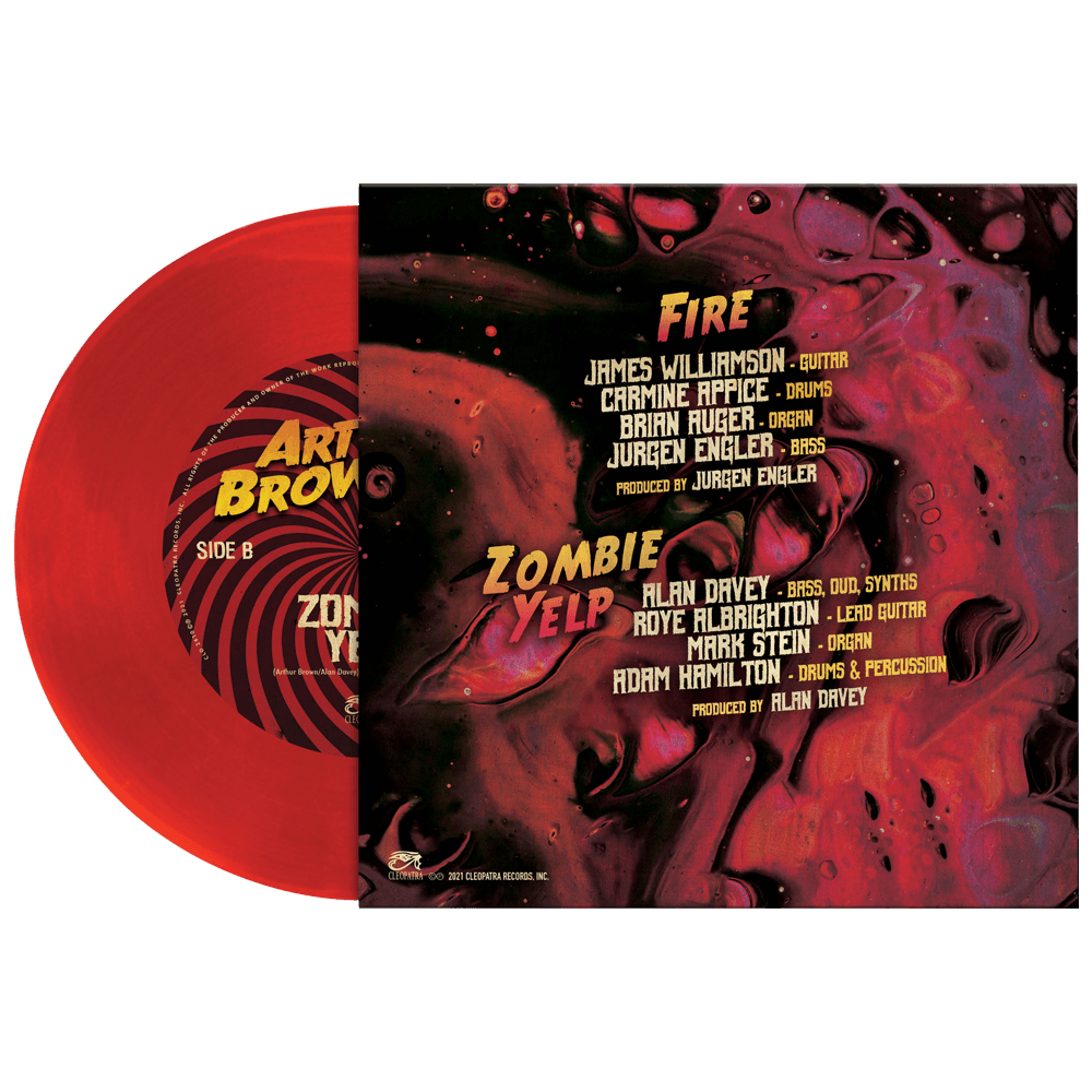 Arthur Brown - Fire (Limited Edition Colored 7" Vinyl) - Cleopatra Records