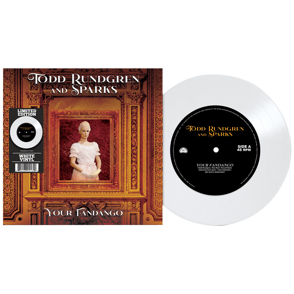 Todd Rundgren & Sparks - Your Fandango (Limited Edition Colored 7" Vinyl)