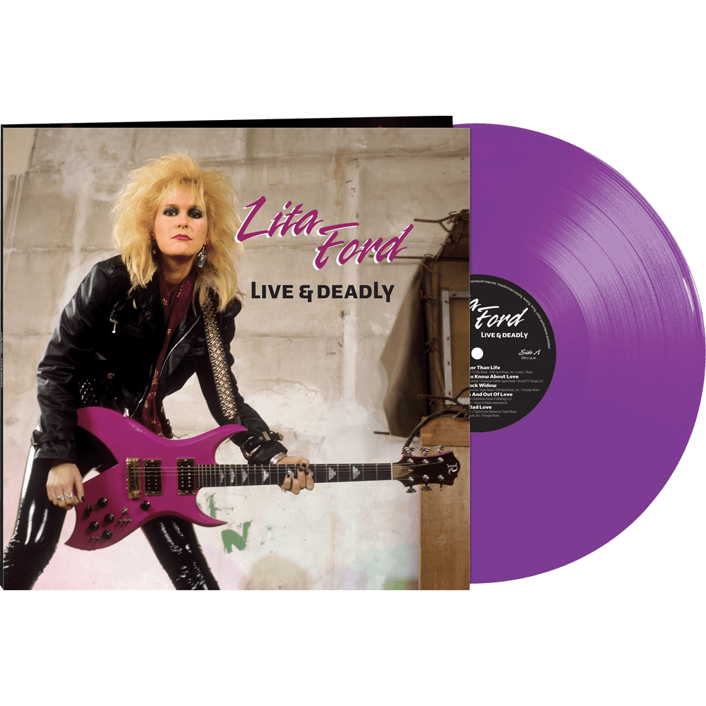 Lita Ford - Live & Deadly (Limited Edition Purple Vinyl) - Cleopatra Records