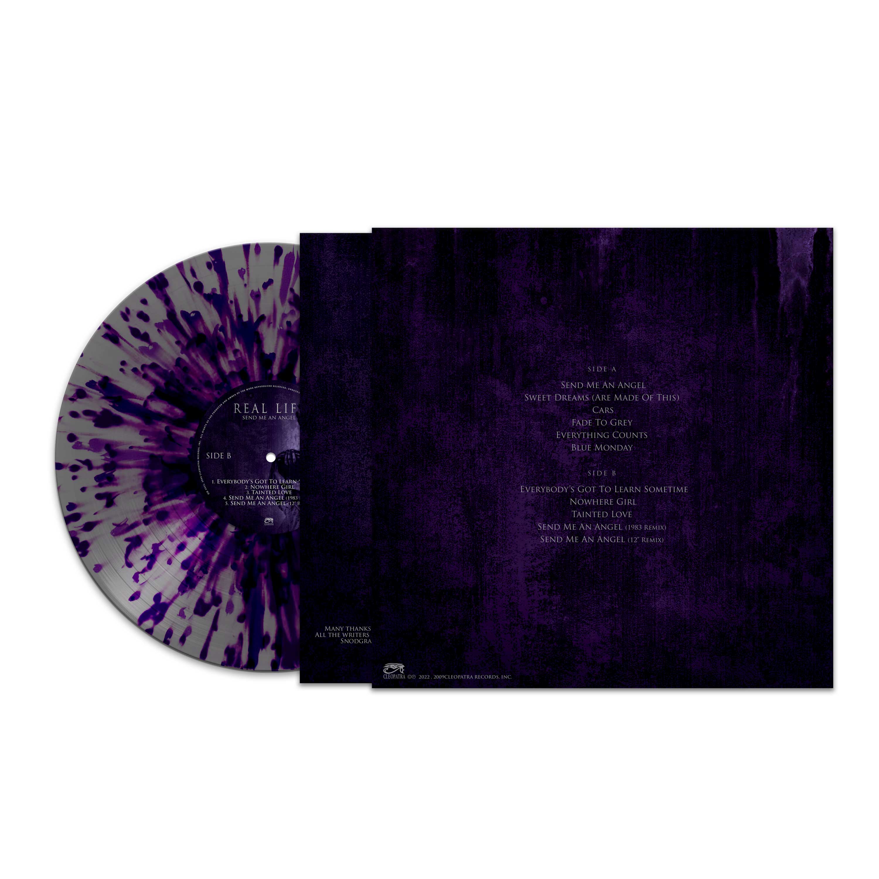 Real Life - Send Me An Angel (Silver-Purple Splatter Vinyl)