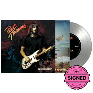 Pat Travers - Push Yourself (7" Silver Vinyl - Signed by Pat Travers)
