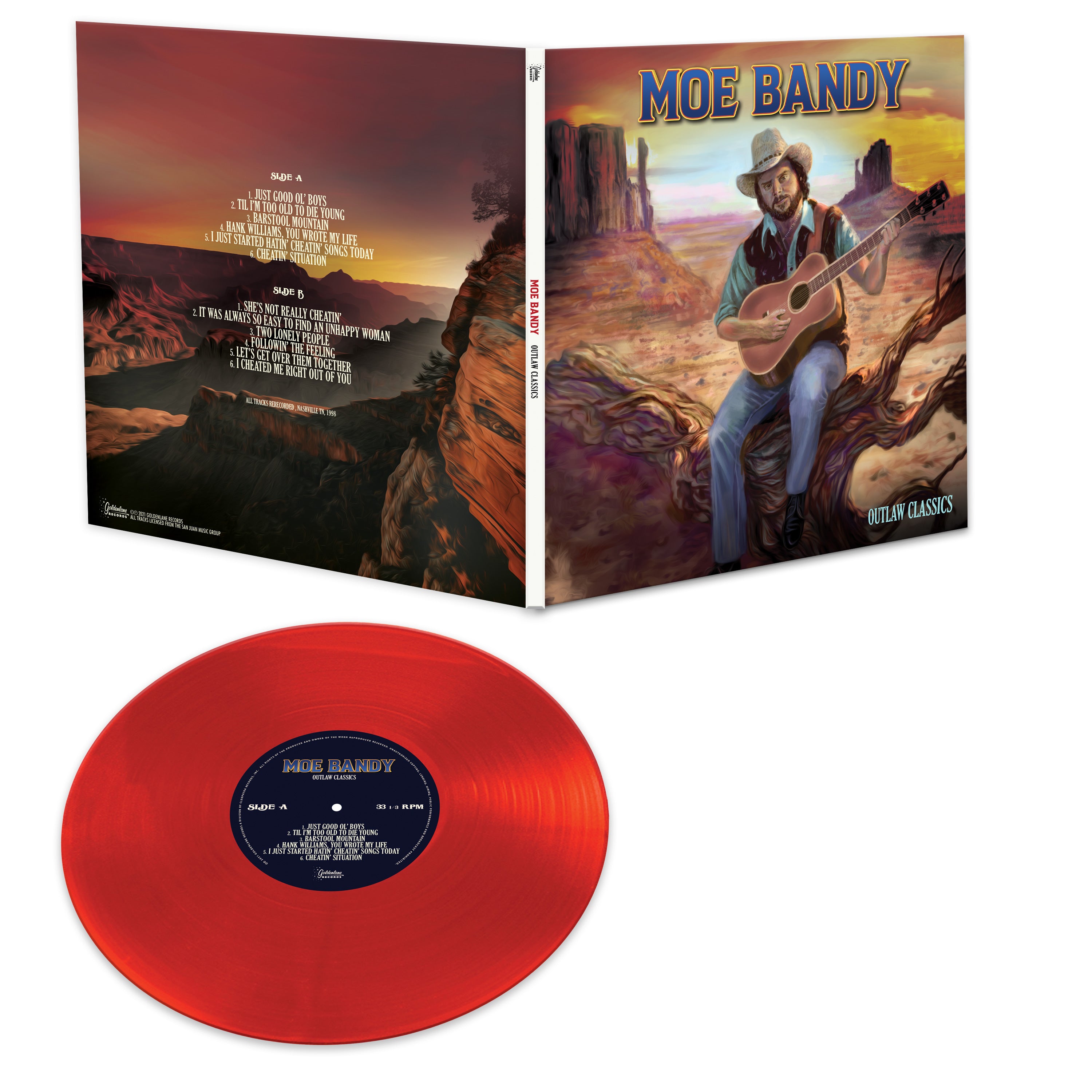 Moe Bandy - Outlaw Classics (vinilo coloreado de edición limitada)