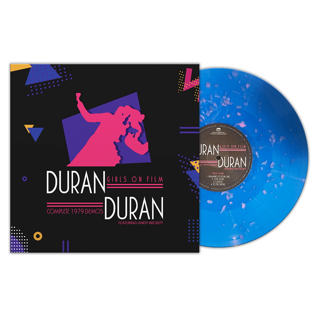 Duran Duran - Girls On Film - Complete 1979 Demos - Featuring Andy Wickett (Blue with Pink Spots Vinyl) - Cleopatra Records