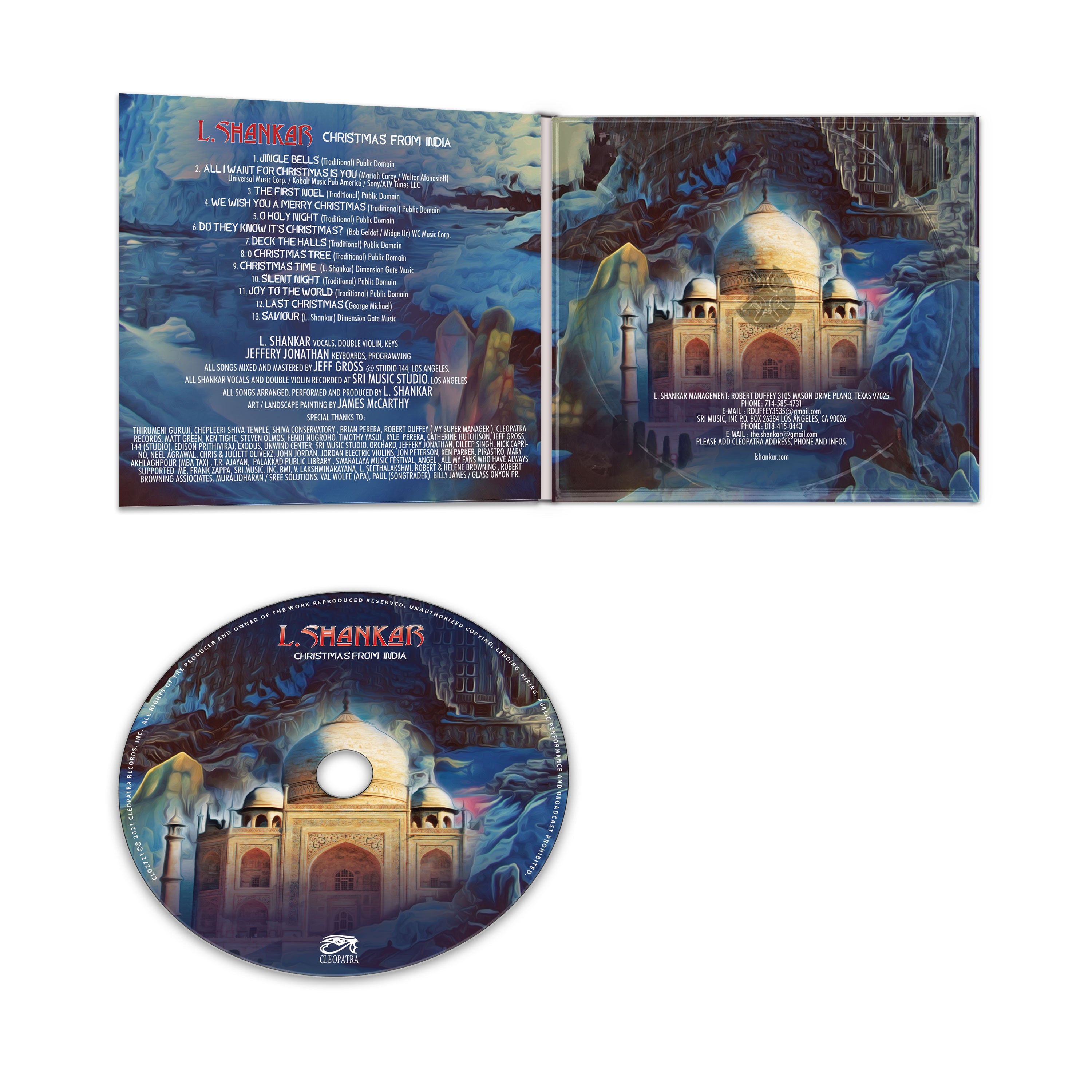 L. Shankar - Christmas From India (CD) - Cleopatra Records