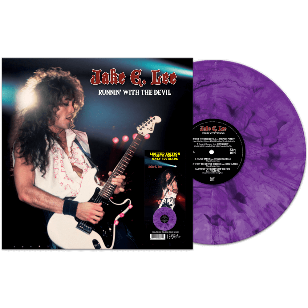 Jake E. Lee - Runnin' With The Devil (Purple Marble Vinyl) - Cleopatra Records