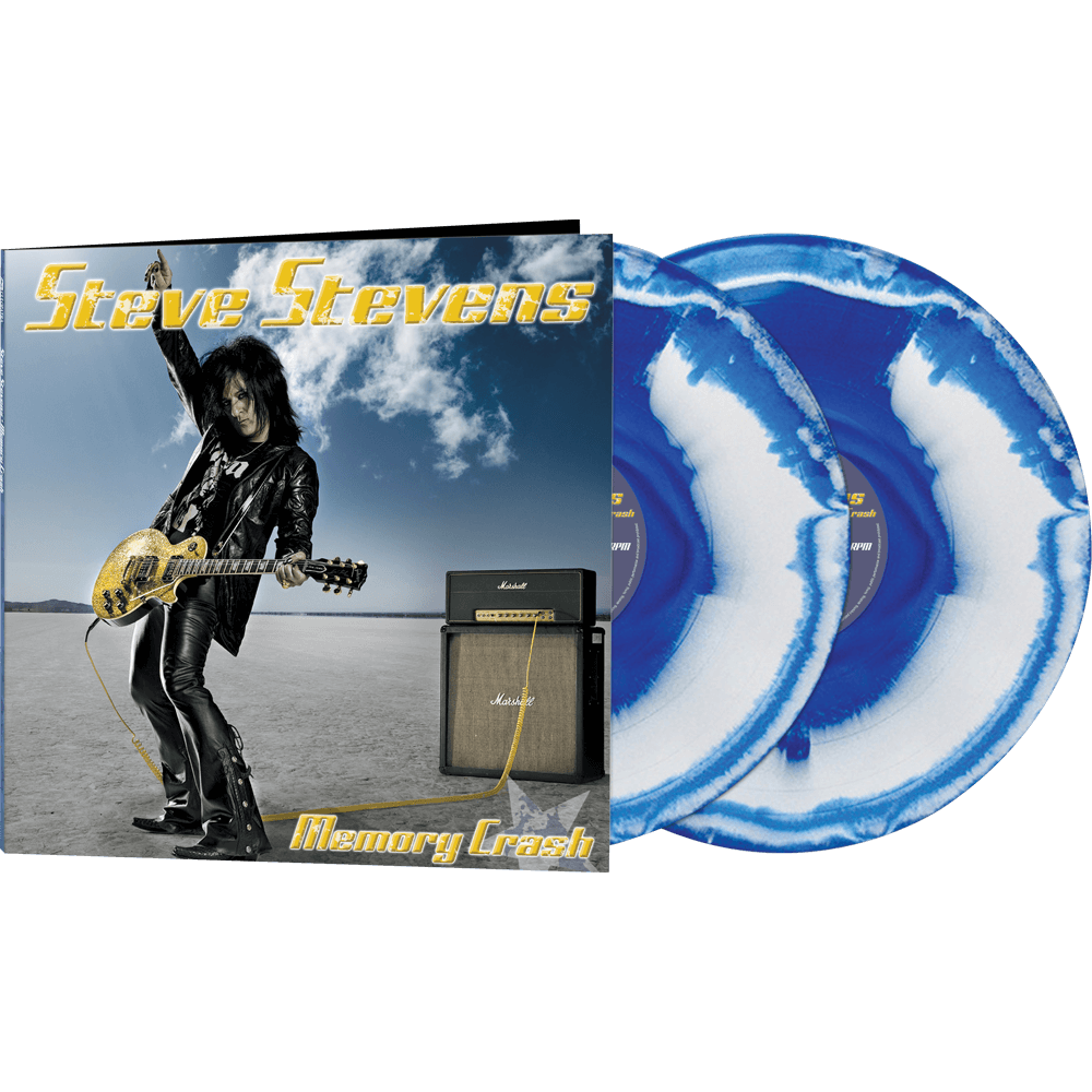 Steve Stevens - Memory Crash (Blue & White Haze Vinyl) - Cleopatra Records