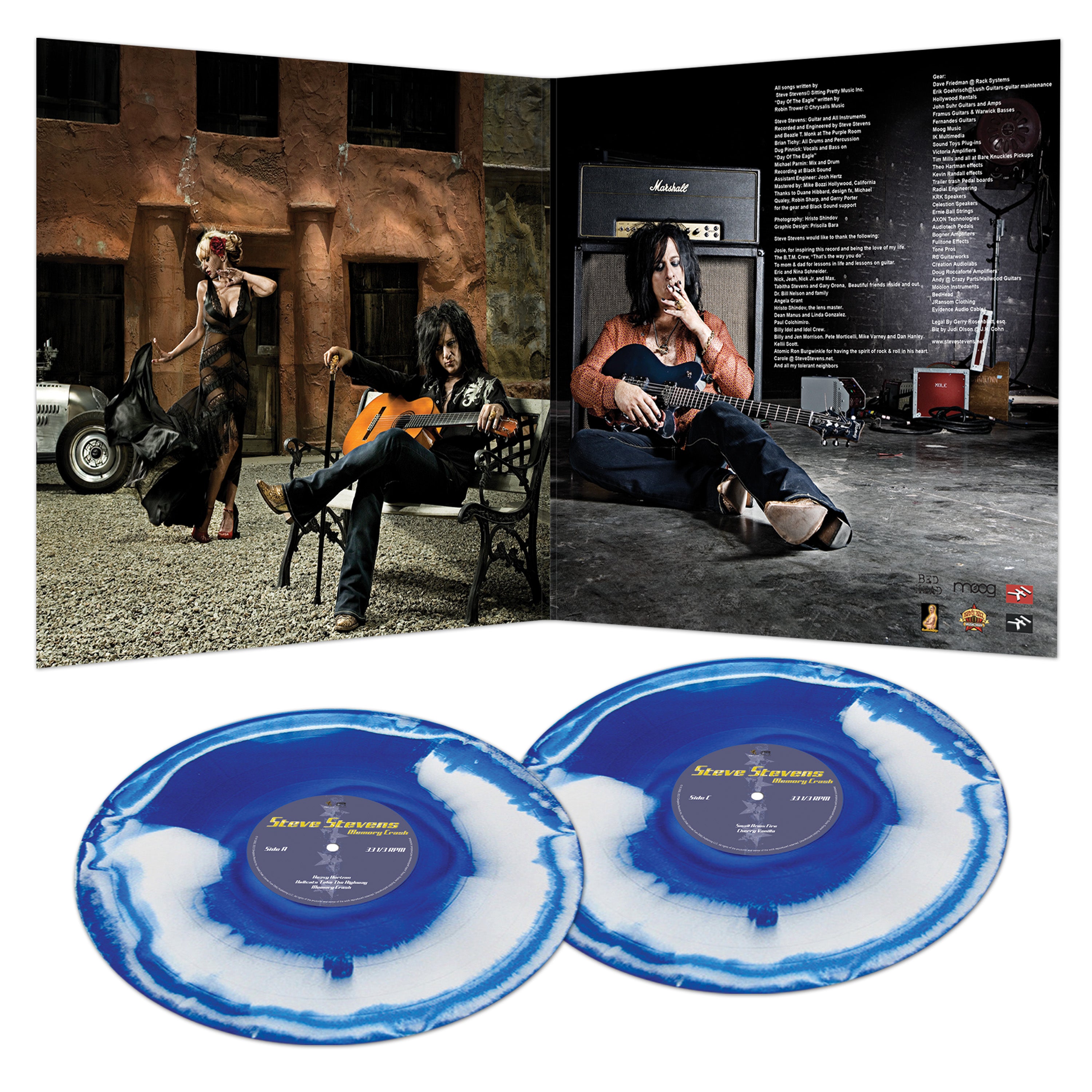Memory Steve Steve Stevens - Memory Crash (Blue & White Haze Vinyl)