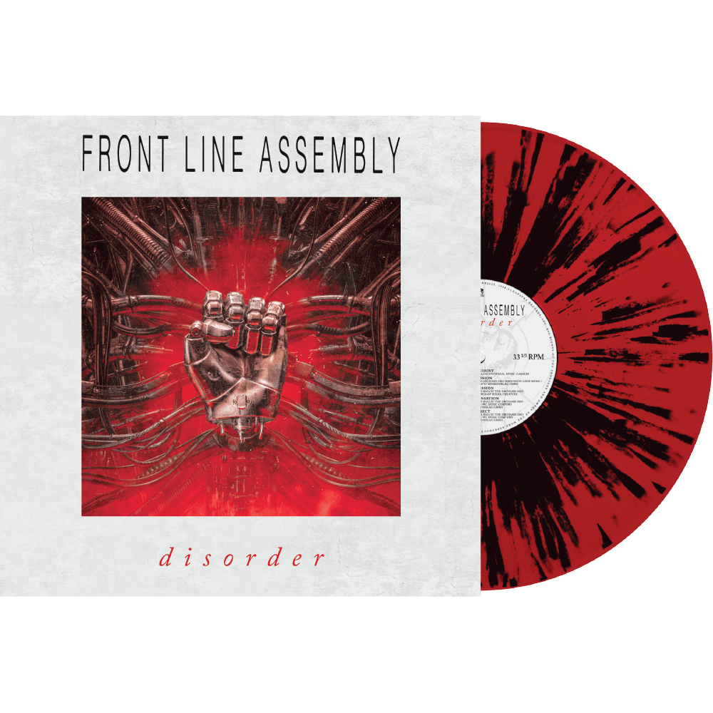 Front Line Assembly - Disorder (Limited Edition Red & Black Splatter Vinyl) - Cleopatra Records