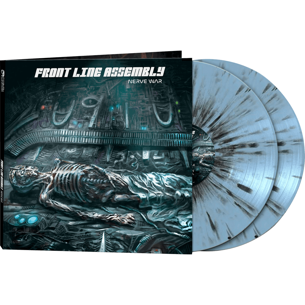 Front Line Assembly - Nerve War (Blue-Black Splatter Double Vinyl) - Cleopatra Records