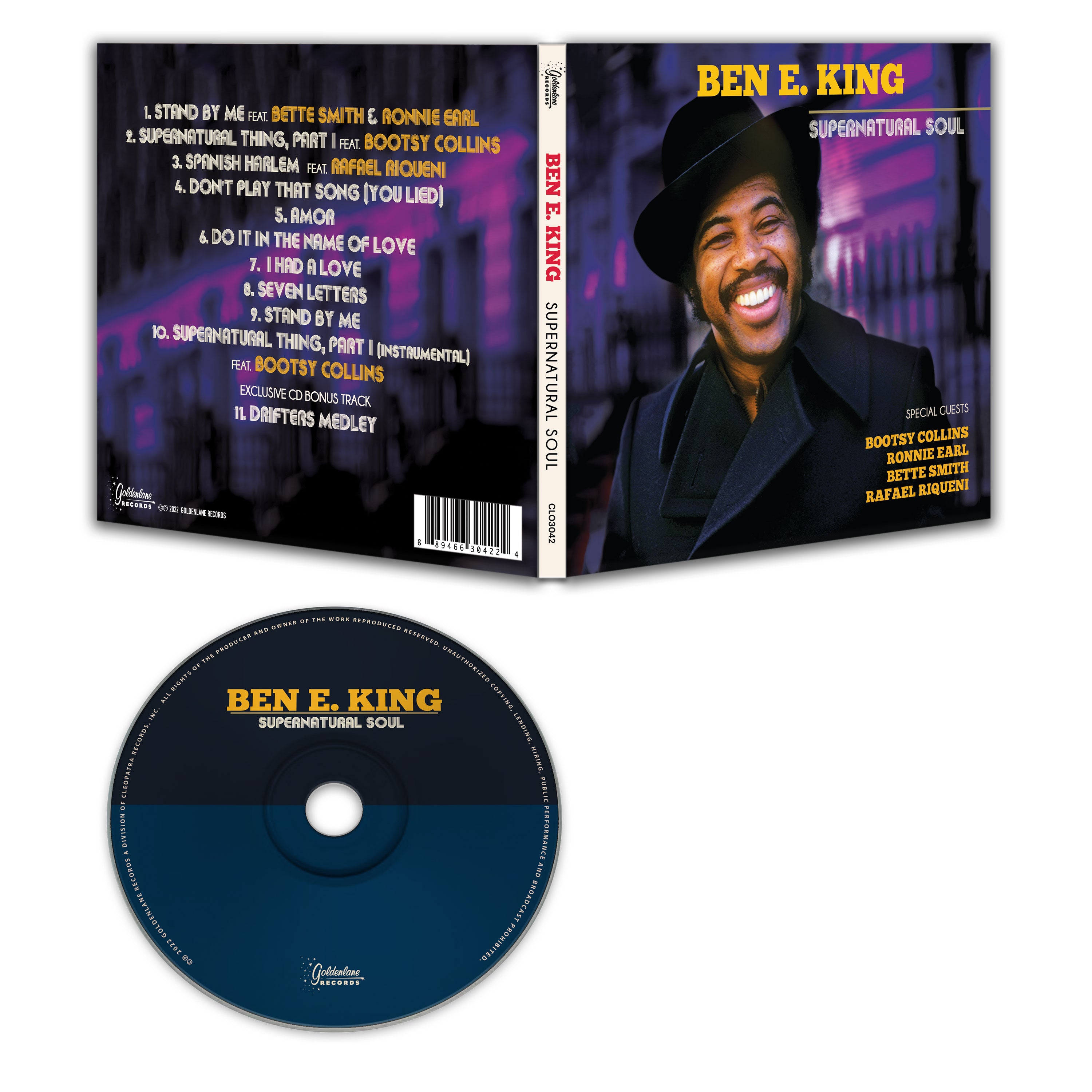 Ben E. King - Supernatural Soul (CD Digipak) - Cleopatra Records