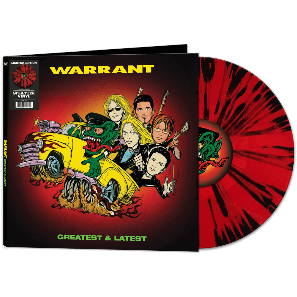 Warrant - Greatest & Latest (Red-Black Splatter Vinyl) - Cleopatra Records