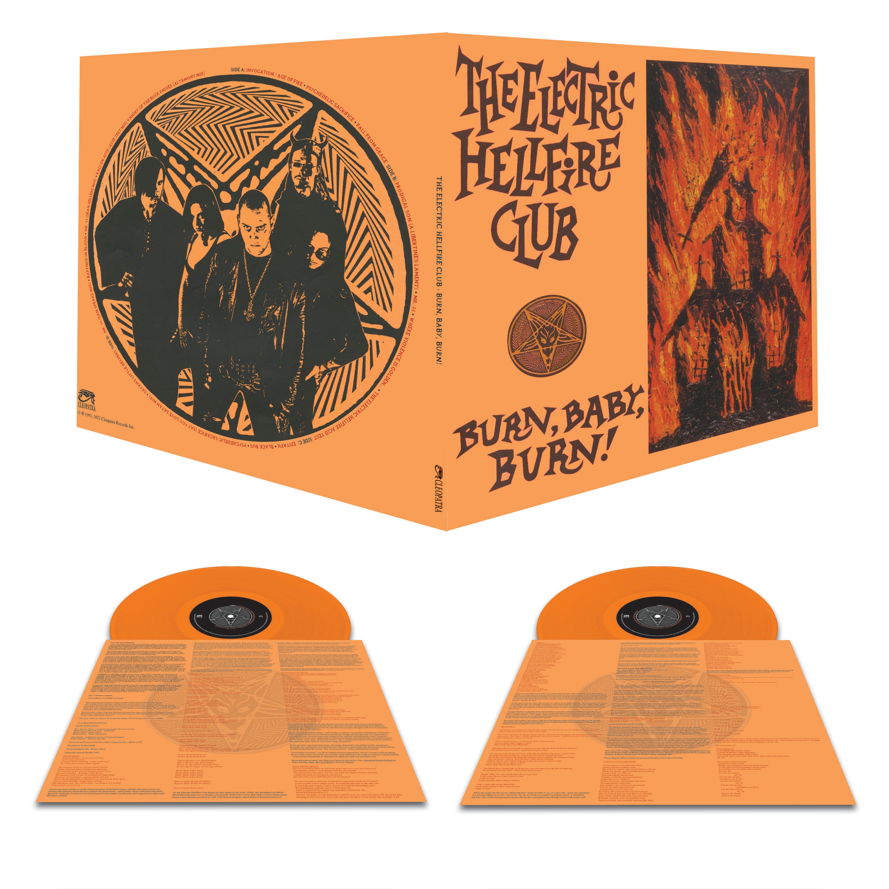 The Electric Hellfire Club - Burn Baby Burn (Double Orange Vinyl) - Cleopatra Records