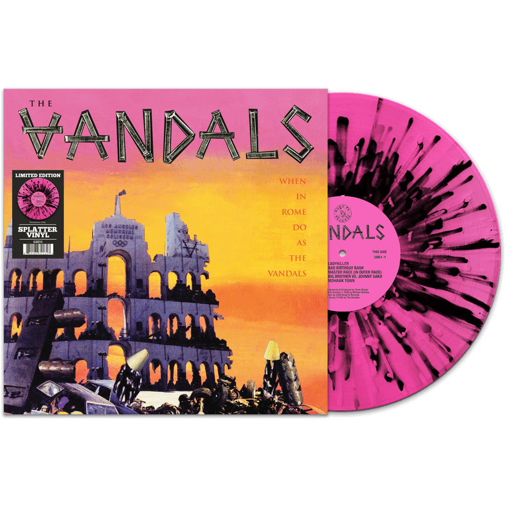 The Vandals - When In Rome Do As The Vandals (Limited Edition Pink-Black Splatter Vinyl) - Cleopatra Records