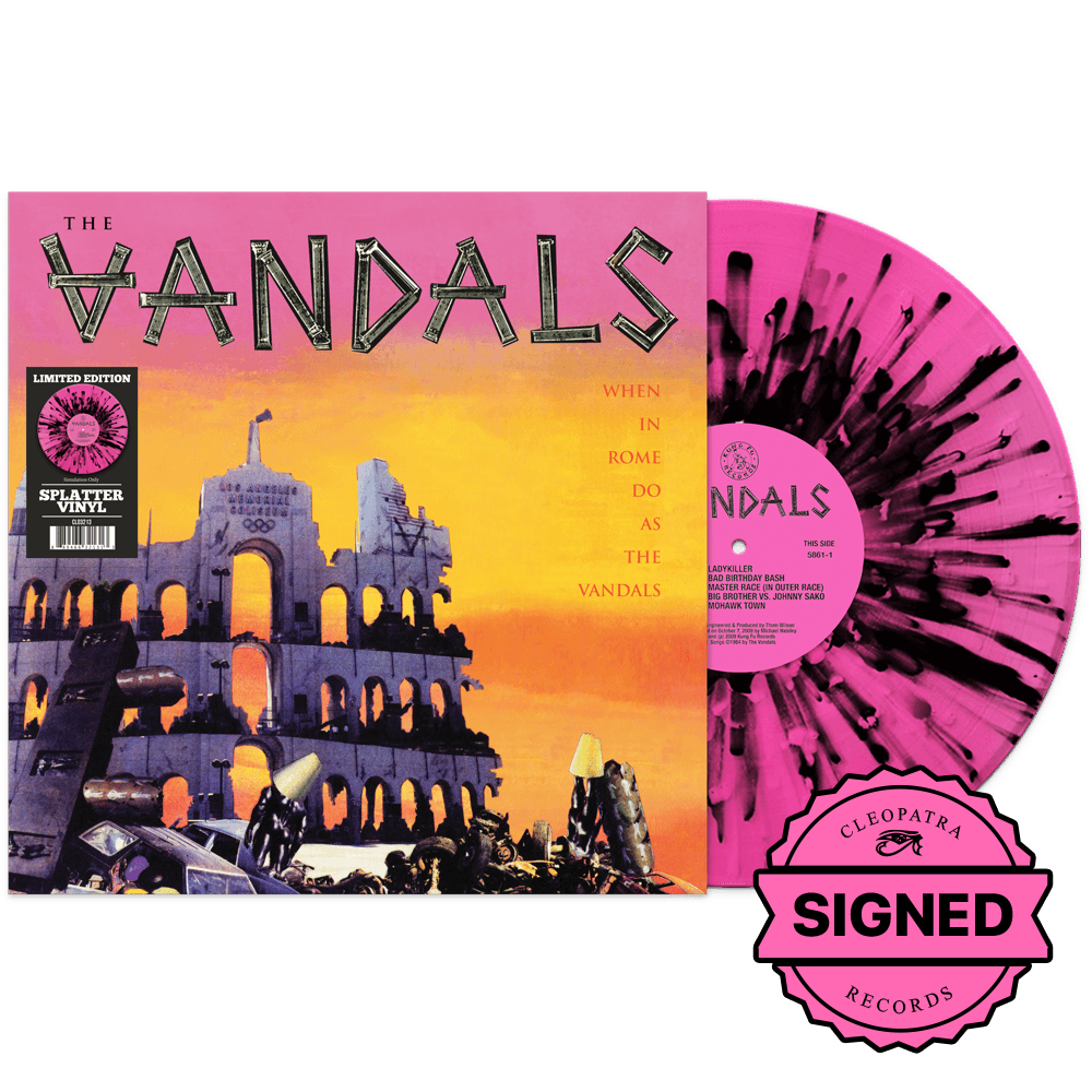 The Vandals - When In Rome Do As The Vandals (Pink/Black Splatter Vinyl - Signed by Joe Escalante)