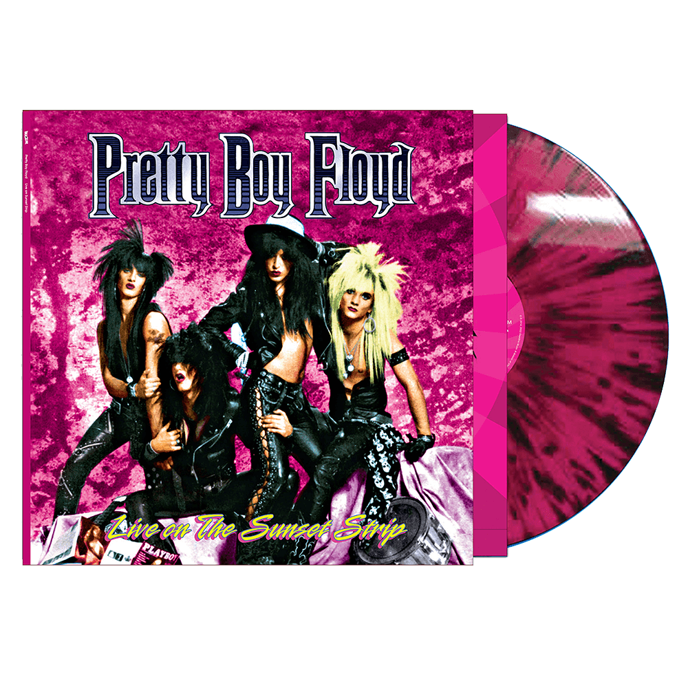 Pretty Boy Floyd - Live On The Sunset Strip (Pink-Black Splatter Vinyl) - Cleopatra Records