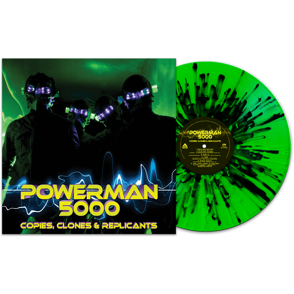 Powerman 5000 - Copies, Clones & Replicants (Green-Black Splatter Vinyl) - Cleopatra Records