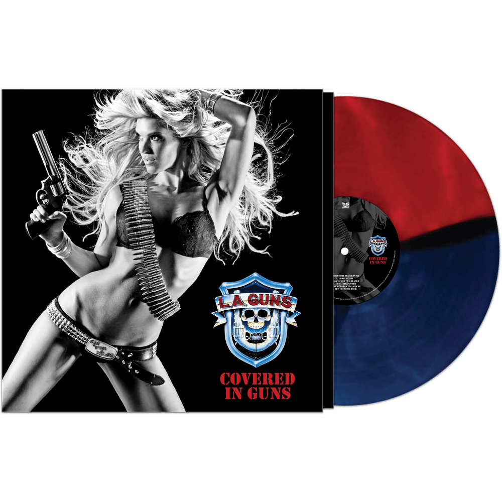 L.A. Guns - Covered In Guns (Red-Blue Vinyl) - Cleopatra Records