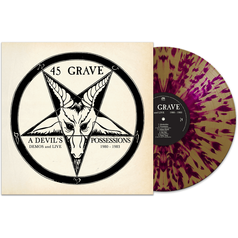 45 Grave - A Devil's Possessions - Demos & Live 1980 - 1983 (Gold-Purple Splatter Vinyl) - Cleopatra Records